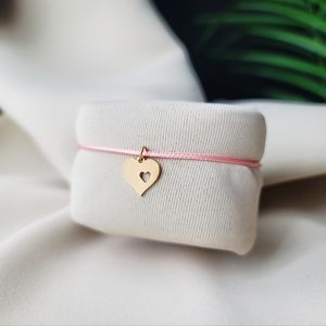 Handmade bracelets, heart bracelet, four leaf clove bracelet, angel bracelet